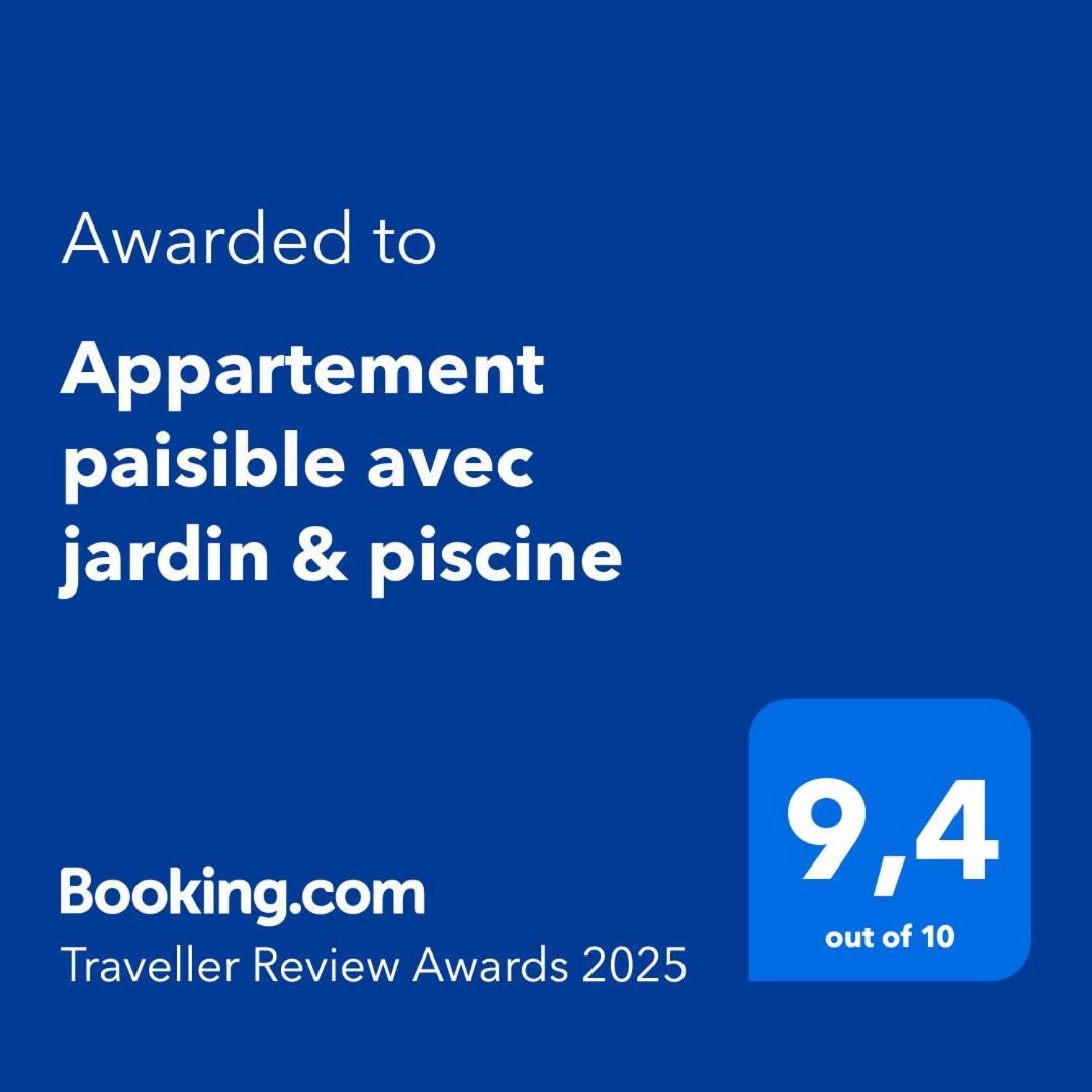 Appartement Paisible Avec Jardin & Piscine 알비언 외부 사진